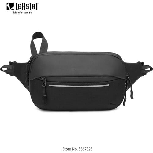 Mens Belt Bag Fashion Function Chest Bag Sports Waterproof Shoulder Bag Waist Fanny Packs Expandable Messenger Crossbody Bag