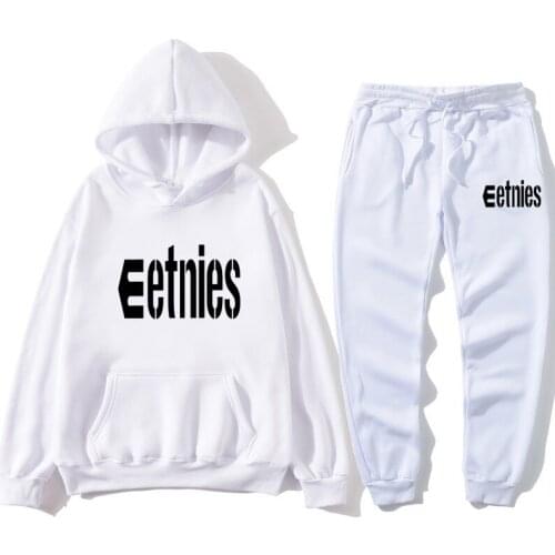 2021 New Fashion Brand Mens Sportswear Autumn Casual Mens Hoodie + Sports Pants Two-piece Hooded Sports Suit Ladies Suit