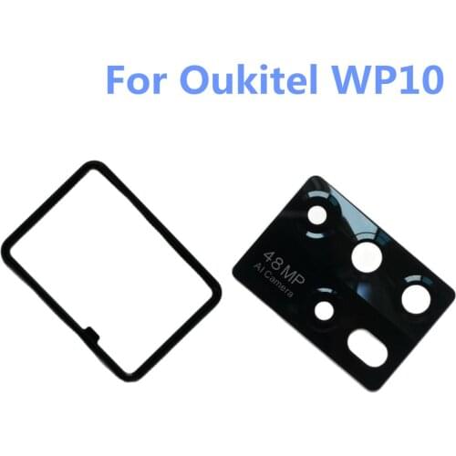 New For OUKITEL WP10 Back Rear 48MP AI Camera Lens Glass Cover Decorative Frame For OUKITEL WP10 Cell Phone Spare Parts Flims