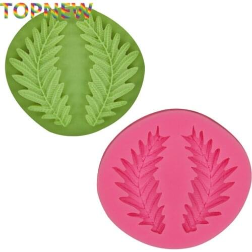 Olive Leaves Shaped Wheat Mold Fondant Cake Decoration Food Grade Silicone Mould