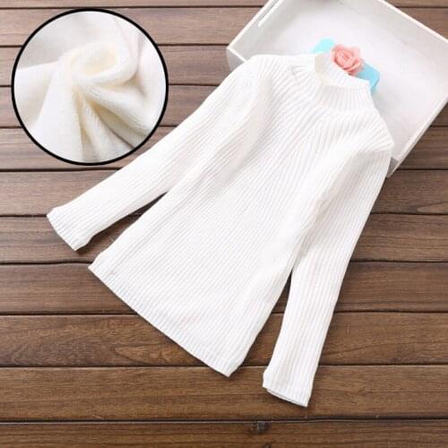 2-11 Year High Collar Woven Outfits For Knitted Baby Autumn Winter Girls Warm Sweater Dress Top Female Child Clothes Clothing