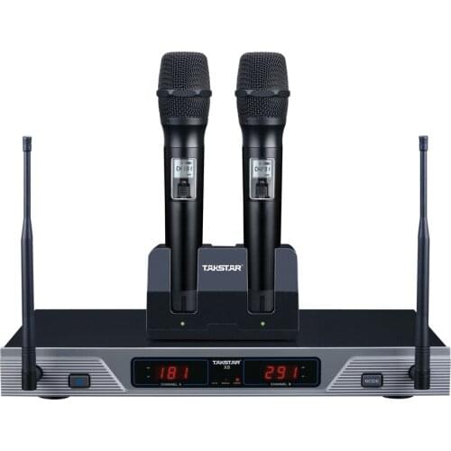 Takstar X8 UHF professional high quality wireless microphone Karaoke microphone for on stage performance