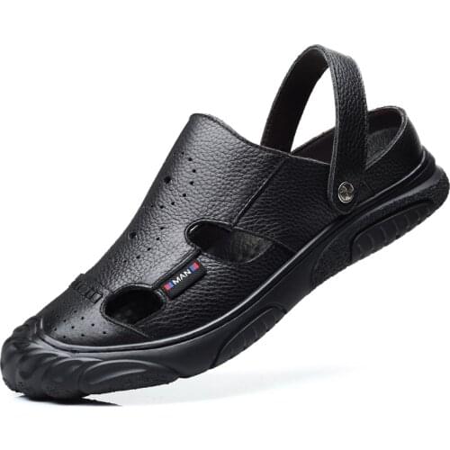 Men Closed Toe Sandals Breathable Fishing Water Shoes Summer Beach Walking Boots 2021 New Brand Non-Slip Designer 38-44 Euro