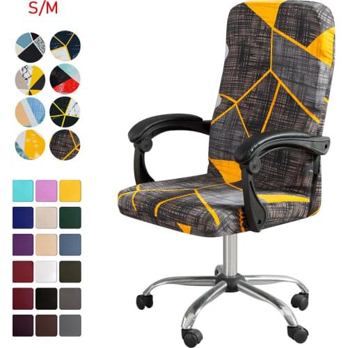 M/LRemovable Elastic Chair Covers Anti-dirty Rotating Stretch Office Computer Desk Seat Chair Cover Removable Chair Covers
