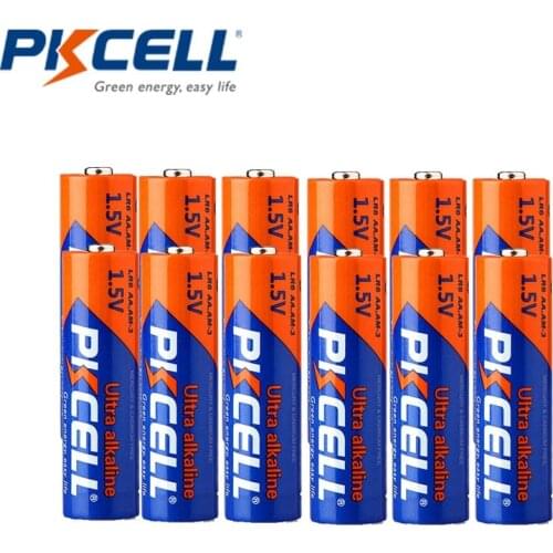 12pcs LR6 AA battery E91 AM3 MN1500 1.5v Alkaline Batteries primary For Alarm Clock Mouse Remote Control Torch Electronic Toys