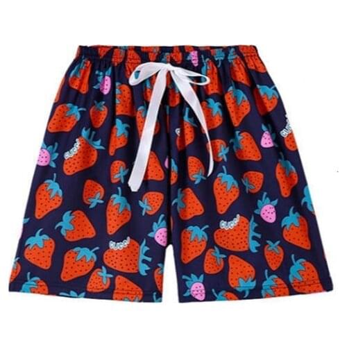 Womens Summer 2021 Home Clothes Sleepwear Shorts Sleep Bottoms for Female Cute Cotton Loose Pants Bottoms Lounge Wear Plus Size