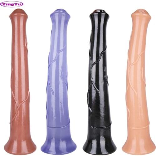 2020 44cm Oversized Huge Animal Dildo Huge Horse Penis Women G Spot Flesh Super Long Dildo Anal Toys Men Dick Big Sex Toys Shop