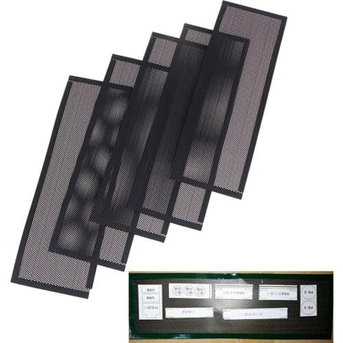 5pcs PVC Dust Filter Universal DIY Shield Back Plate For Computer Chassis I/O Practical Use