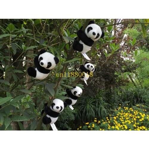 500pcs/lot Free Shipping Plush doll Panda curtain clip bookmark notes clip souvenir as gift for children