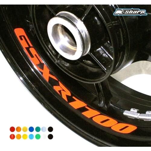 8 X CUSTOM INNER RIM DECALS WHEEL Reflective STICKERS STRIPES FIT SUZUKI GSXR 1100
