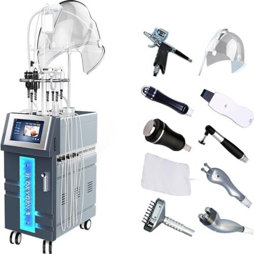 98% Pure Oxygen Water Spa Beauty Photon PDT Led Facial Mask Therapy Beauty Equipment Facial