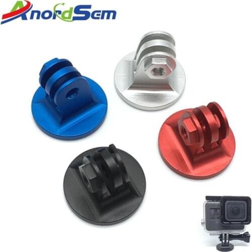 Anordsem Aluminum Adapter for GoPro Hero7 6 5 4 Session for Xiaomi Yi 4K Sjcam Sj4000 Eken H9 1/4 Screw Mount Monopod Tripod