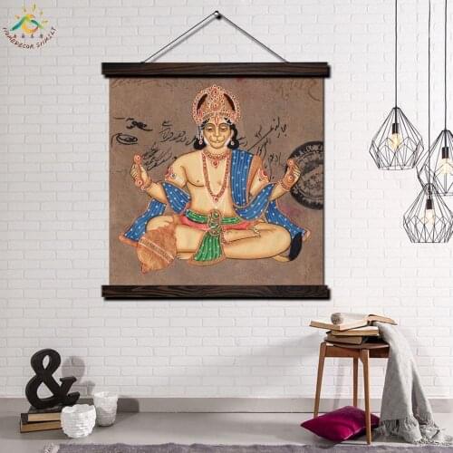 Lord God Single Framed Scroll Painting Modern Canvas Art Prints Poster Wall Painting Artwork Wall Art Pictures Home Decor