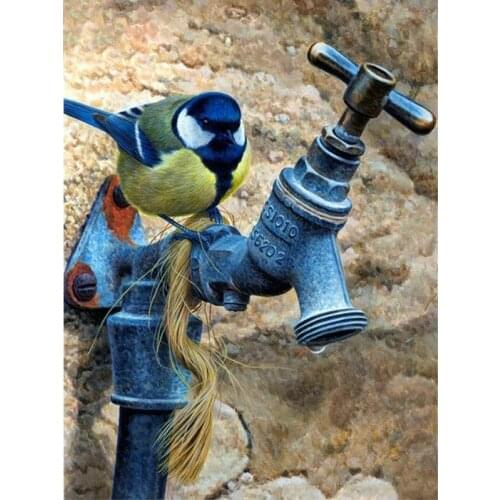 DIY 3D diamond painting diamond embroidery Sparrows and faucets pictures of rhinestones hobbies crafts Needlework diamond mosaic