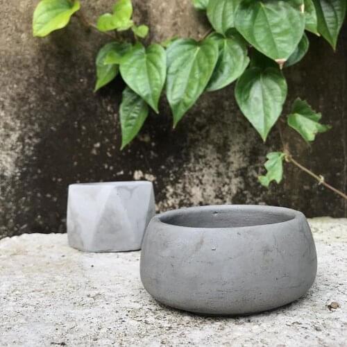 Bowl Pot Molds for Concrete DIY Cement Plaster Clay Flower Pot Molds Concrete Planter Molds