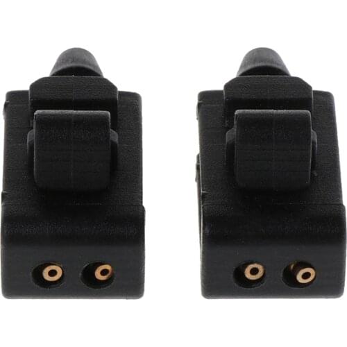 1 Pair Auto Car Windshield Windscreen Washer Nozzles for Renault Megane II, Black