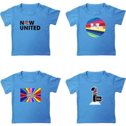 Now United Print T Shirt Kids Clothes 2021 Summer Children Cotton T-shirt Harajuku Aesthetic Graphic Tee Shirt Short Sleeve Tops