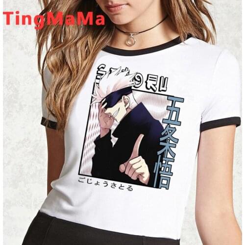 Jujutsu Kaisen Gojo Satoru Yuji Itadori t-shirt men tumblr streetwear kawaii print summer top couple clothes graphic tees women