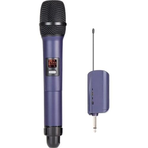 HFES Wireless Microphone Handheld Microphone With Rechargeable Receiver For Karaoke Dj Party Lecture Classroom Use 200 Feet