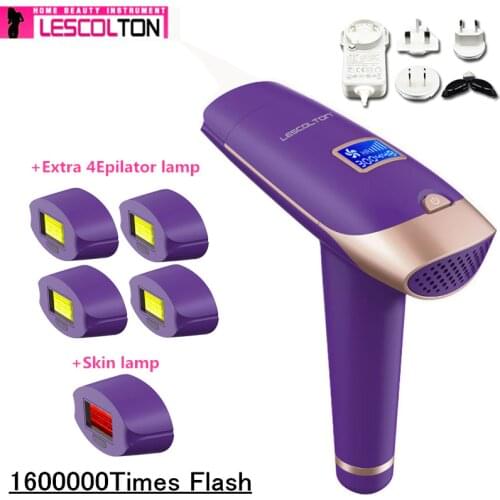 Lescolton More Lamps IPL Epilator Hair Removal LCD Display Machine T009X Laser Permanent Trimmer Electric Depilador a Laser