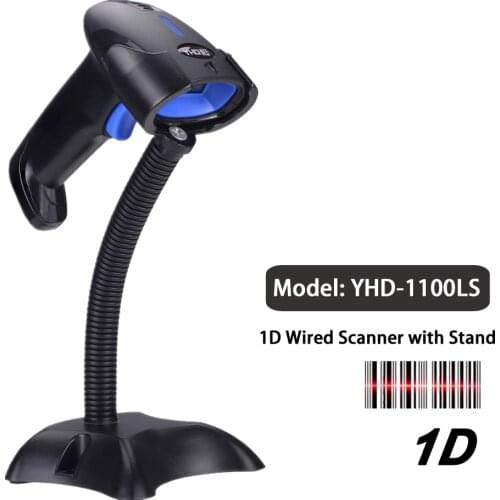YHDAA 1100L Laser Wired 1D Barcode Scanner and Bluetooth 5800DW 2.4G Wireless 2D QR Bar Code Reader PDF417 for Mobile Computer