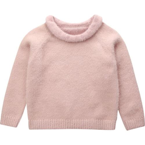 Sweet Sweaters 2019 Winter Kids Baby Girl Sweater Toddler Knitted Pullover Tops jumper Children Clothes
