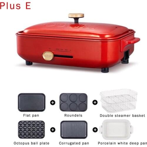 Electric Multi Cooker Home Electric Grill Pans Hot Pot teppanyaki Steam Cooking Machine Noodles Rice Eggs Soup BBQ Pots