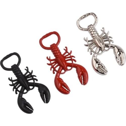 Lobster Opener Kitchen Tools Creative Bar Promotion Gifts Keyrings Outdoor Camping Men Keychain LX7291