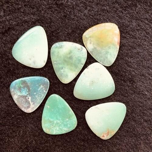 Wholesale 1pcs Natural Green Chrysoprase Bead Guitar Pick,Stone Crystal Guitar Pick,"Round Tip" Quality Stone Bead Guitar Pick
