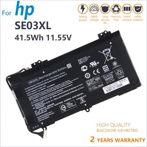 Genuine SE03XL Battery for HP Pavilion Notebook PC 14 HSTNN-LB7G HSTNN-UB6Z 849568-421 849568-541 849908-850 14-AL027TX TPN-Q17