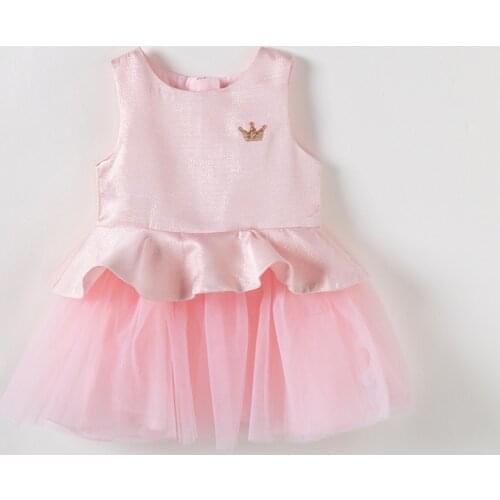 2019 Toddler Girl Dresses Little Girls Clothing Tutu Dress Crown Princess Dress Cute Wonder Girl Ball Gowns