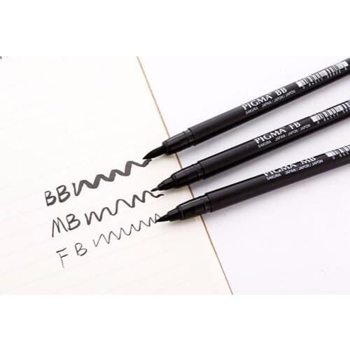 1pcs Japan Sakura PIGMA Calligraphy Brush Pen Fine Medium Bold Tip Caligraphie Craft Supplies Calligraphie Pens
