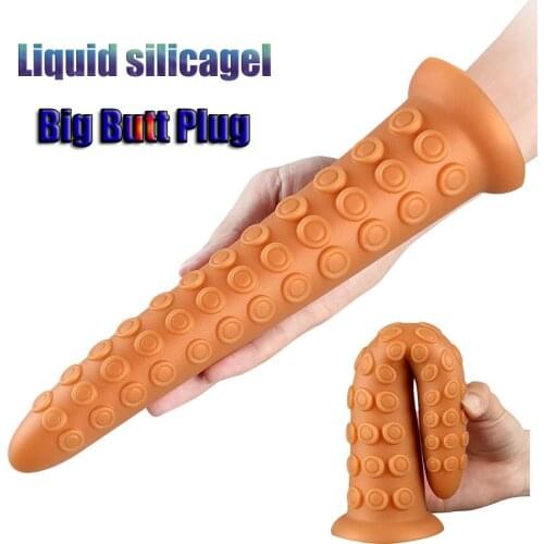Sexy Adult Large Anal Sex Toys Silicagel Anal Plug Prostate Massage For Men Female Anus Expansion Stimulator Big Butt Plugs 18