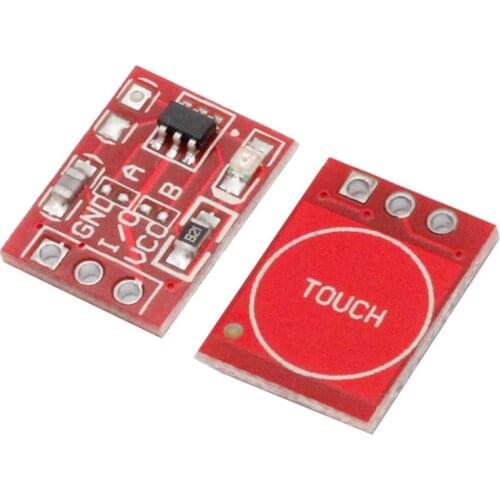 5Pcs TTP223 Touch Key Switch Module Touch Button Capacitive Switches Self-Locking/No-Locking Capacitive Touch Switches