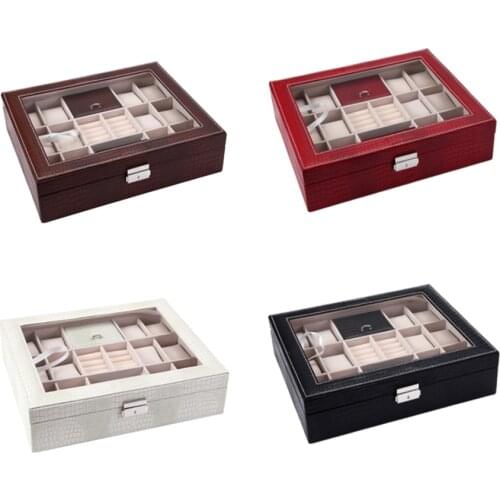 Fashion Jewelry Box Organizer Storage Container Jewelry Findings Accessory