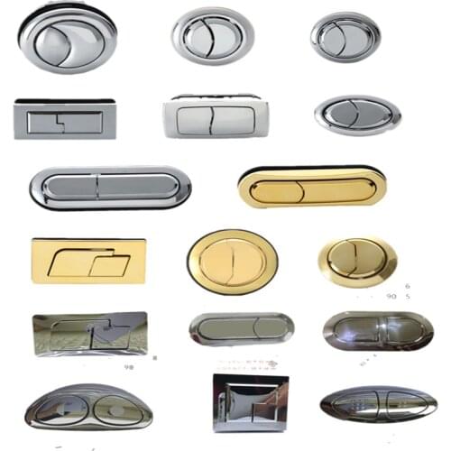 High quality Dual Flush Toilet Tank Button 58mm/48mm/38mm gold Round Head Push Button Bathroom Accessories Water Saving Valve