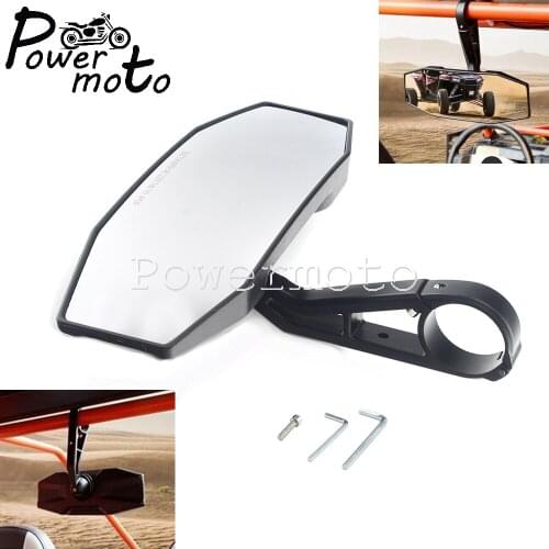 UTV Rear View Center Mirror Wide Vision w/ 1.75" Clamp For Polaris Ranger RZR S XP Yamaha Rhinos 450 660 700 Arctic Cat Wildcats