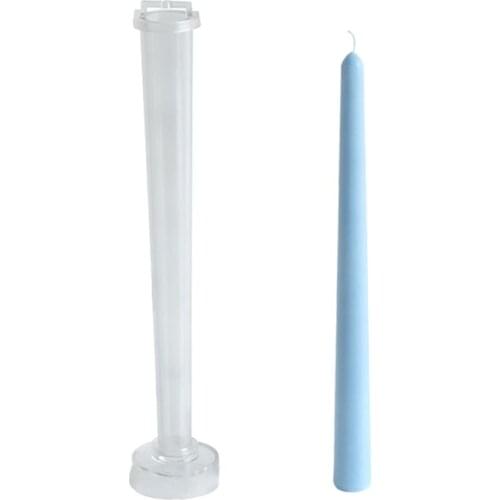 1pc Long Rod Shaped Plastic Candle Mould DIY Handmade Crafts Candle Making Molds For Wedding Family Party Decoration
