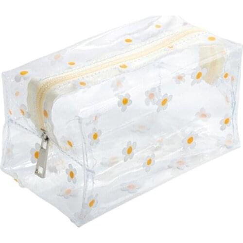 1 Pc Transparent Big Pencil Case PVC Waterproof School Stationery Box Supplies Bag School Pencil Gift To School Back Pencil F1G5