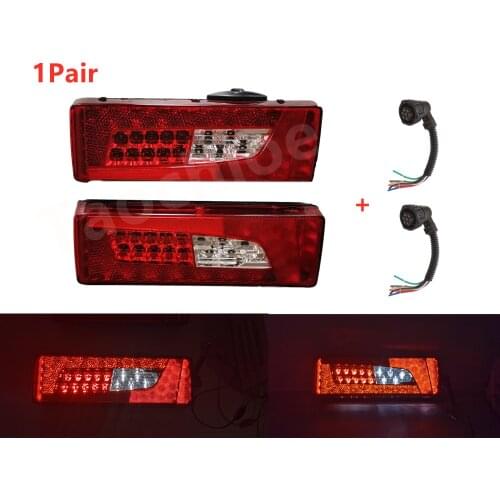 1pair LED Tail Light Combination Rear Lamps For Scania Truck G400 G450 Right Left Taillights OEM 2380954 2241859 + Buzzer