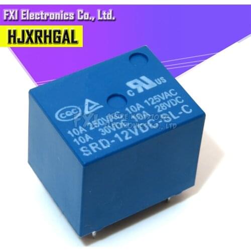5PCS/LOT Relay SRD-12VDC-SL-C relays 5PINS 12V DC High Quality