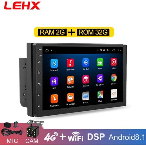 LEHX Android 10 2 Din dvd For VW Nissan Hyundai Kia toyota Ford Car Radio Multimedia Video Player Navi GPS Carplay Android Auto