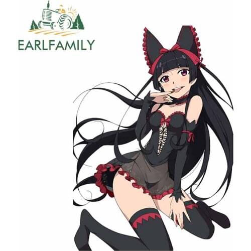 EARLFAMILY 13cm x 13cm for Anime Style Hand Drawn Illustration Image Window Laptop Occlusion Scratch Car Stickers Camper Decal