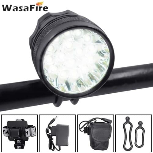 Super Bright 40000lm Bike Light 16 * XML-T6 LED lamp 3 Modes Bicycle front Light Headlight Bike Accessories Outdoor Cycling lamp