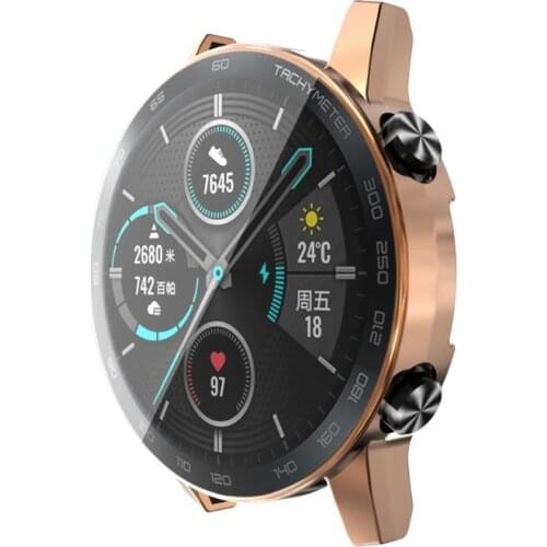 Electroplating TPU Watch Cover Shell Screen Protector Case for Honor Magic 2 46mm Smartwatch Accessories