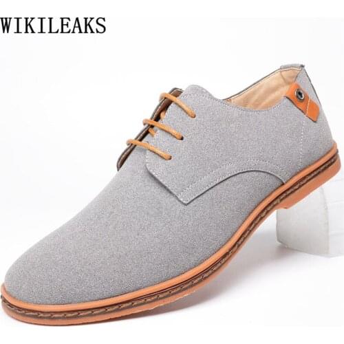 Italian Suede Shoes Men Fashion Oxford Shoes for Men Luxury Leather Casual Shoes Zapatos Casuales De Los Hombres Chaussure Homme