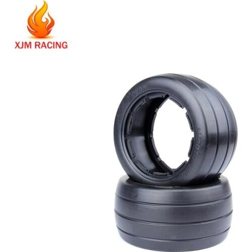 5B Bald Rear or Front Slick Tires Skin Set Fit 1/5 HPI Rovan King Motor MCD GTB RACING Baja 5B SS TRUCK RC CAR PARTS
