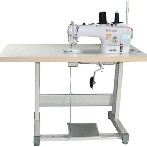 Computerized Direct-Drive Lockstitch Sewing Machine Head with Automatic Thread Trimmer with table