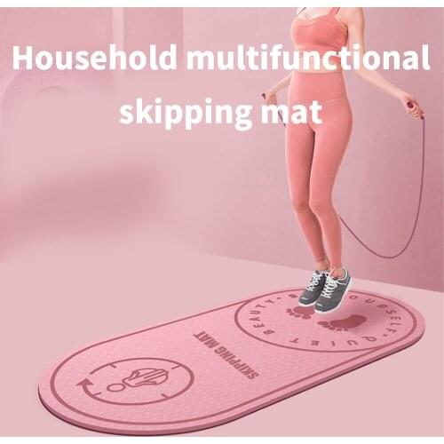 Rope Skipping Mat Sound Insulation And Shock Absorption High-Density Indoor Fitness Aerobics Dance Running Silent Yoga Mat