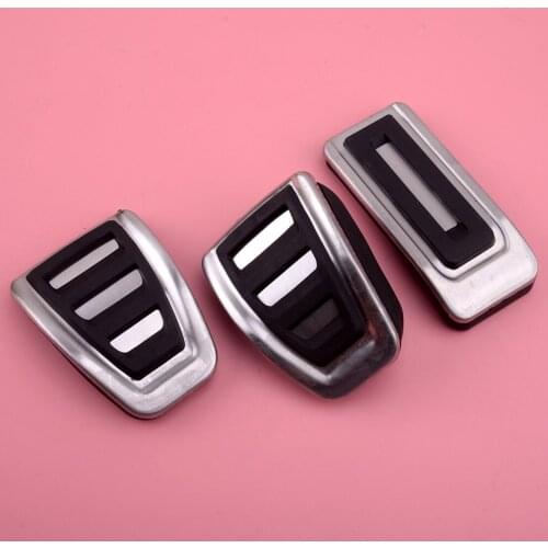 3pcs Manual Transmission Fuel Gas Brake Clutch Pedal Cover Car Fit For VW Multivan Transporter T5 T6 Caravelle T6 Multivan T5 T6